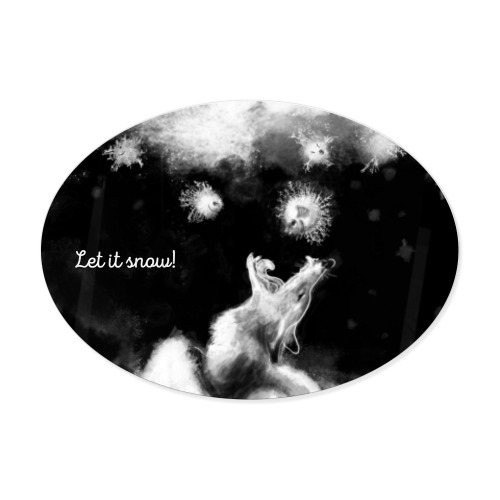 Виниловые наклейки с принтом Let It Snow! Let It Snow!