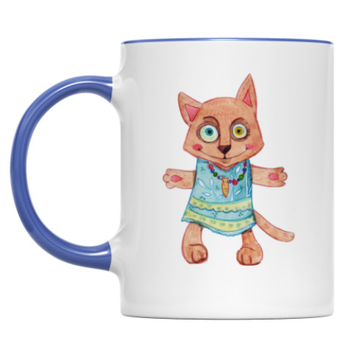 Кружка кот-обнимашка