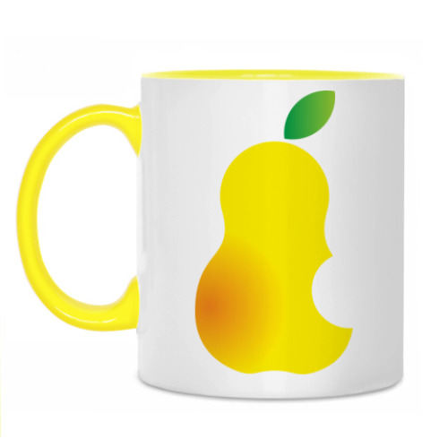 Кружка с принтом груша