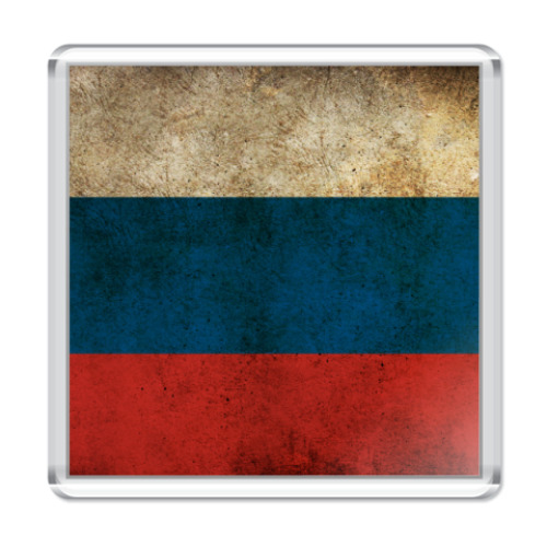 Магнит с принтом Флаг России