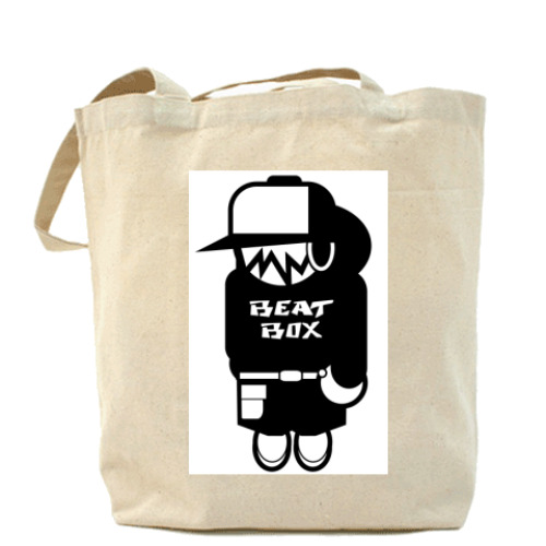 Сумка шоппер с принтом чувак