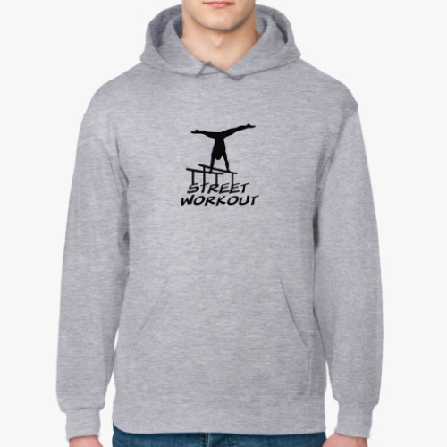 Толстовка худи с принтом Street workout