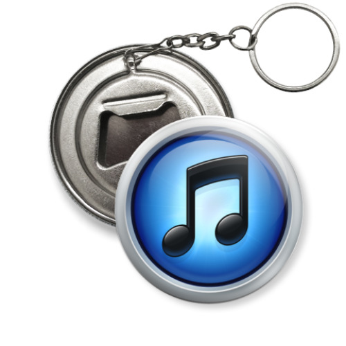 Брелок-открывашка с принтом музыка
