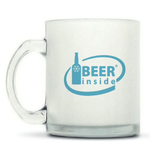 Кружка матовая с принтом BEER INSIDE