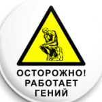 Работает гений
