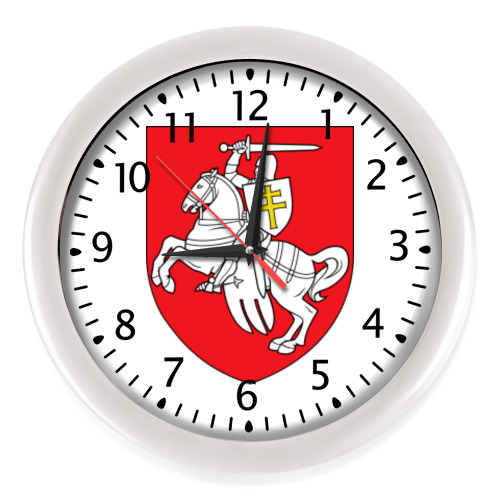 Настенные часы с принтом Жыве Беларусь!