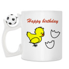 Кружка с футбольным мячиком