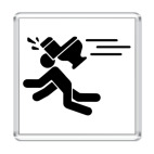 Магнит 6.5 x 6.5 см Toilet Bowl