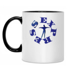 Кружка двухцветная