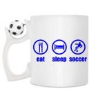 Кружка с футбольным мячиком