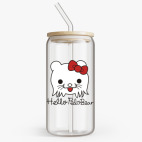 Банка с бамбуковой крышкой