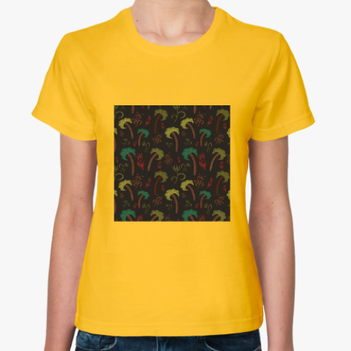 Женская футболка с принтом Пальмы