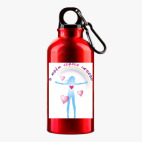 Металлическая бутылка 400 мл UV-DTF