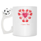 Кружка с футбольным мячиком