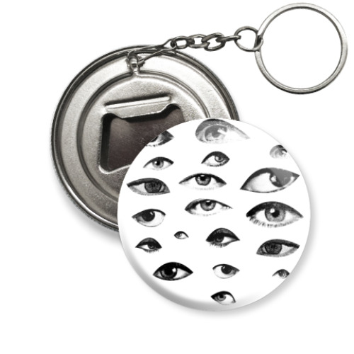 Брелок-открывашка с принтом eyes