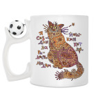 Кружка с футбольным мячиком