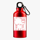 Металлическая бутылка 400 мл UV-DTF