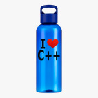 Прозрачная спортивная бутылка