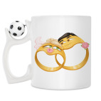 Кружка с футбольным мячиком