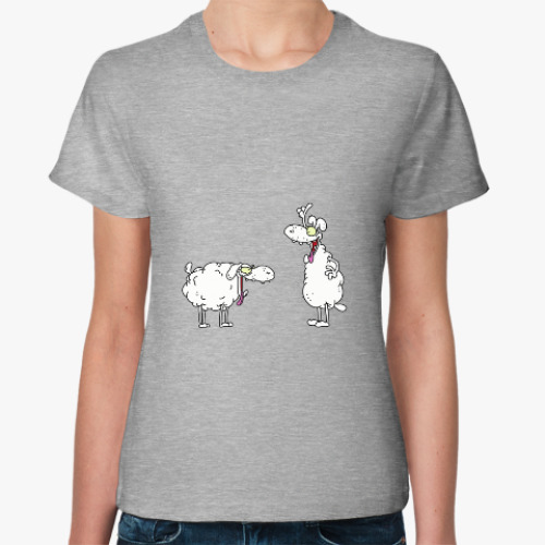 Женская футболка Овцы