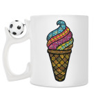 Кружка с футбольным мячиком