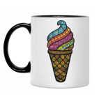 Кружка двухцветная