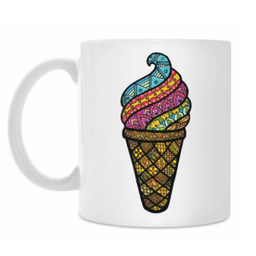 Кружка с принтом Мороженка