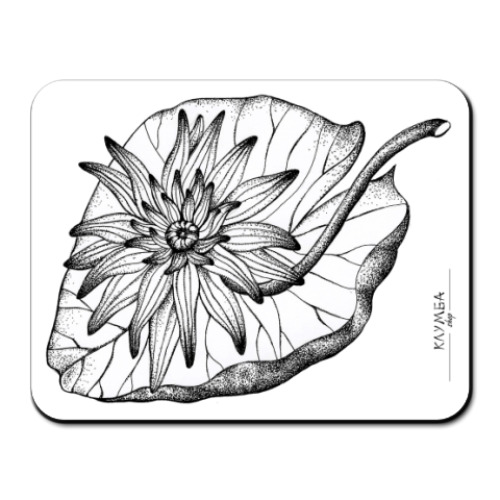 Коврик для мыши с принтом Клумба