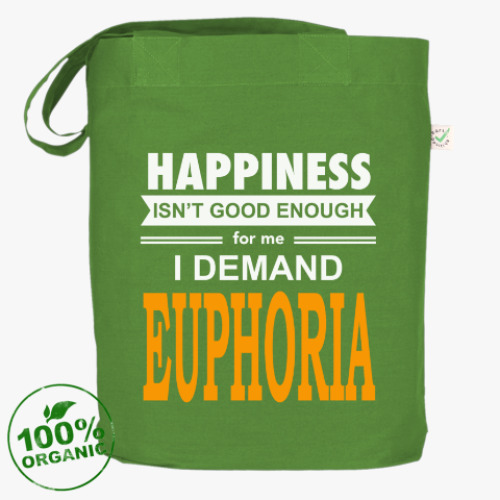 Сумка шоппер с принтом Эйфория