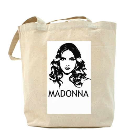 Сумка шоппер с принтом Madonna