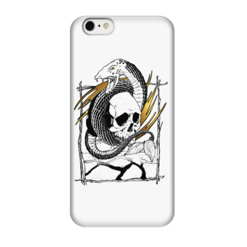Чехол для iPhone 6/6s Змей с черепом
