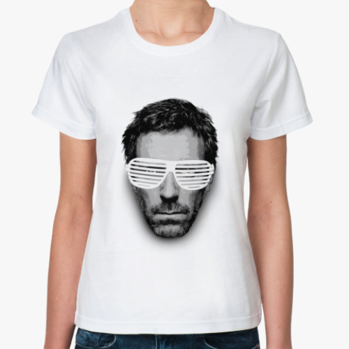 Классическая футболка с принтом хаус