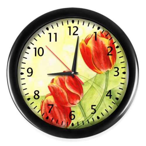 Настенные часы Тюльпаны