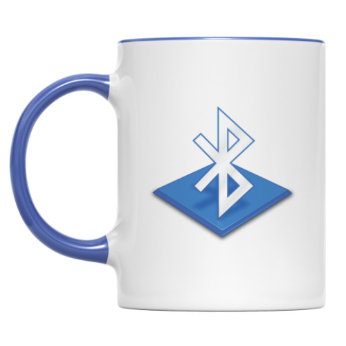 Кружка с принтом Bluetooth