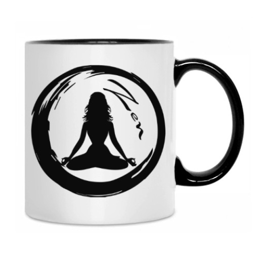 Кружка с принтом Zen Ом