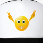 радостный эмоджи вскинул руки вверх