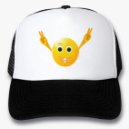 радостный эмоджи вскинул руки вверх