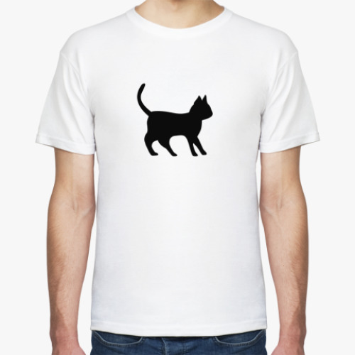 Футболка с принтом Кот