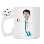 Кружка с футбольным мячиком