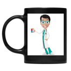 Кружка цветная UV-DTF