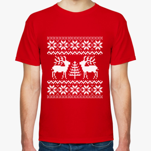 Футболка с принтом Олени