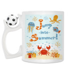 Кружка с футбольным мячиком