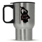 Кружка-термос металлик Кожаное лицо обнимашки