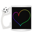 Кружка с футбольным мячиком