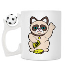 Кружка с футбольным мячиком