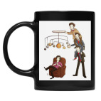 Кружка цветная UV-DTF