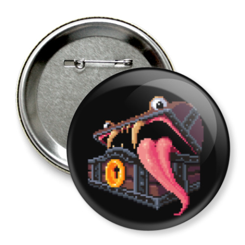 Значок 75мм с принтом Мимик