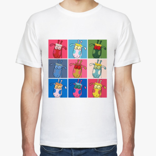 Футболка с принтом Жирафы Уорхола