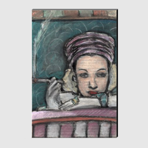 Холст с принтом Портрет Марлен Дитрих