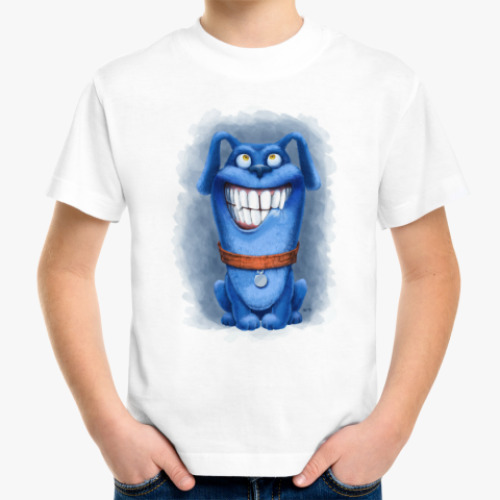 Детская футболка Синий пёс
